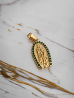 COMBO CADENA CHINA Y DIJE VIRGEN ESMERALDAS